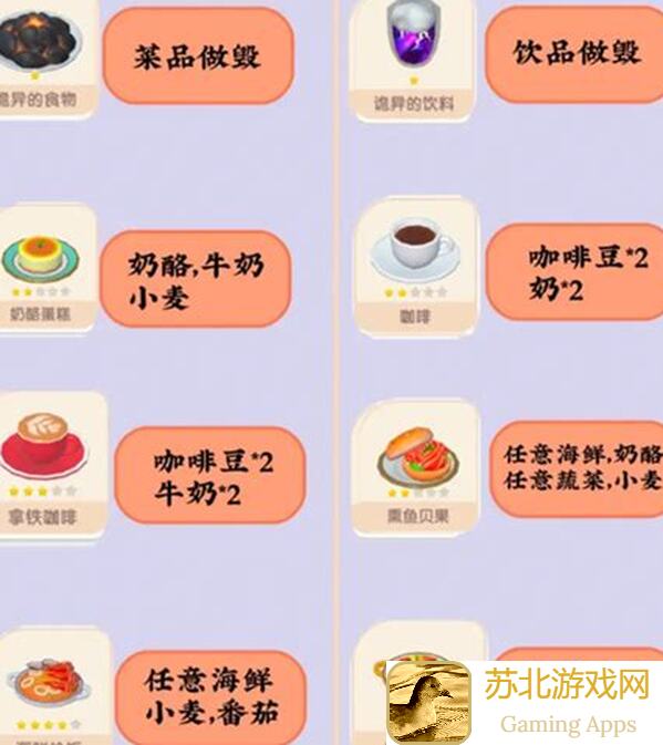 心动小镇奇灵夜菜谱全面揭秘missive解析