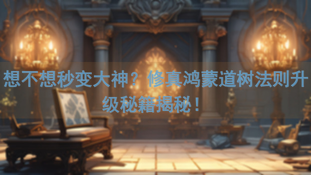 想不想秒变大神？修真鸿蒙道树法则升级秘籍揭秘！